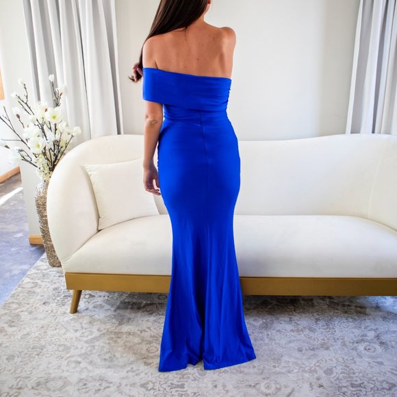 Evening Romance One Shoulder Maxi Dress Small - Picture 3 of 9